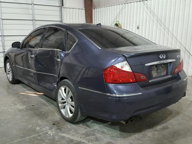 JNKCY01F39M852162 - 2009 INFINITI M35 BASE BLUE photo 3