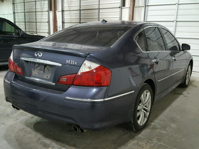 JNKCY01F39M852162 - 2009 INFINITI M35 BASE BLUE photo 4