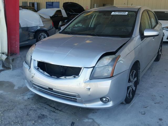 3N1AB6AP0BL717472 - 2011 NISSAN SENTRA 2.0 SILVER photo 2