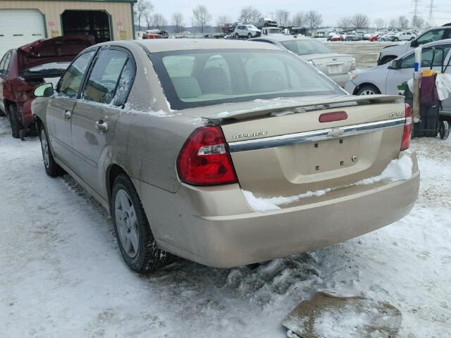 1G1ZT51896F117543 - 2006 CHEVROLET MALIBU LT BEIGE photo 3