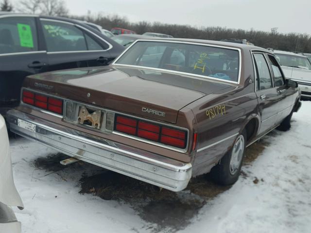 1G1BL51H9JR123013 - 1988 CHEVROLET CAPRICE BROWN photo 4