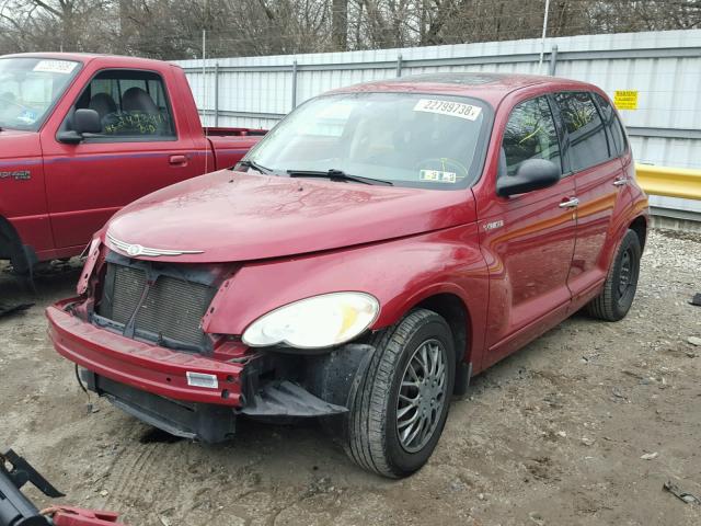 3A4FY58B06T322021 - 2006 CHRYSLER PT CRUISER RED photo 2