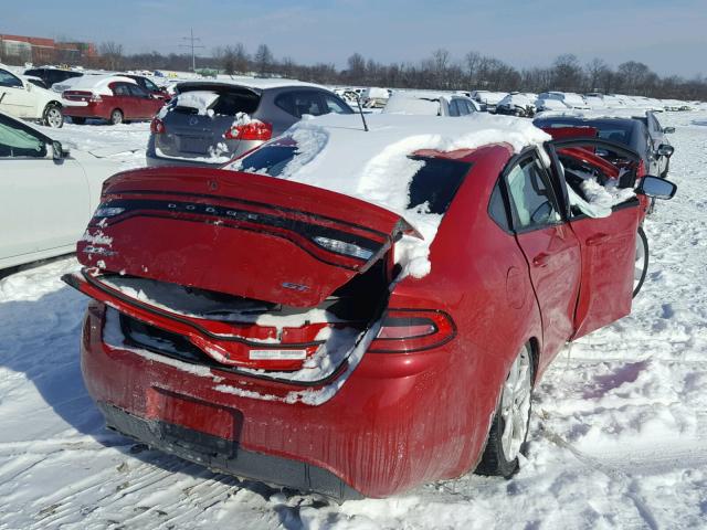 1C3CDFEB2ED870061 - 2014 DODGE DART GT RED photo 4