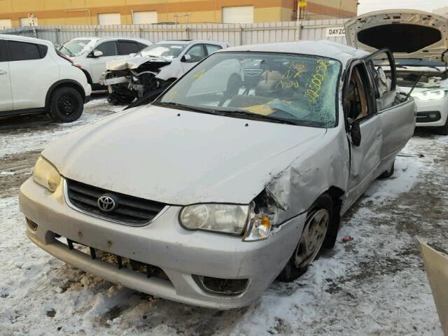 2T1BR12E21C817121 - 2001 TOYOTA COROLLA CE SILVER photo 2