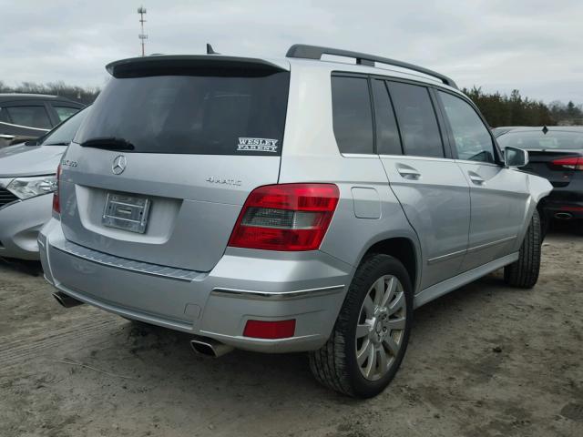 WDCGG8HB6BF630680 - 2011 MERCEDES-BENZ GLK 350 4M SILVER photo 4