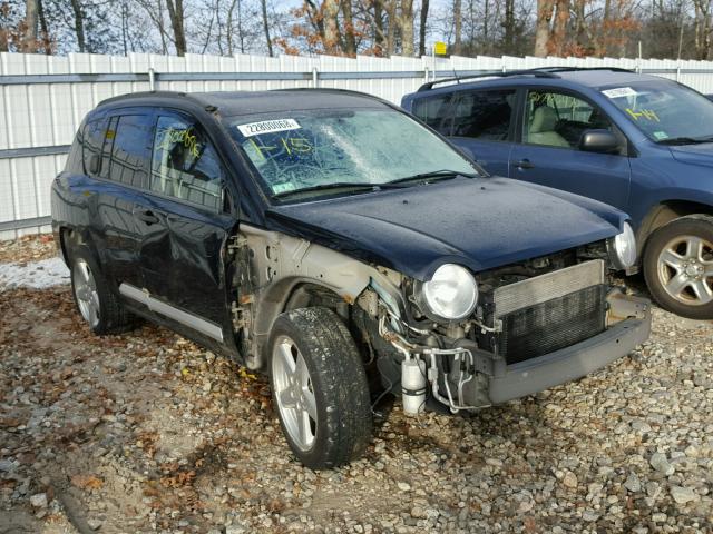 1J8FF57W47D120721 - 2007 JEEP COMPASS LI BLACK photo 1