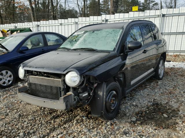 1J8FF57W47D120721 - 2007 JEEP COMPASS LI BLACK photo 2