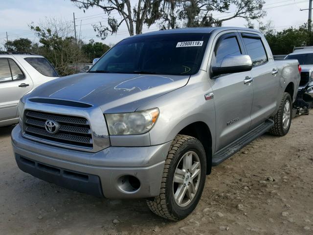 5TBDV58187S485615 - 2007 TOYOTA TUNDRA CRE GRAY photo 2