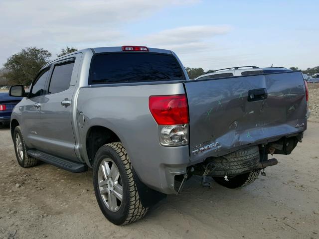 5TBDV58187S485615 - 2007 TOYOTA TUNDRA CRE GRAY photo 3