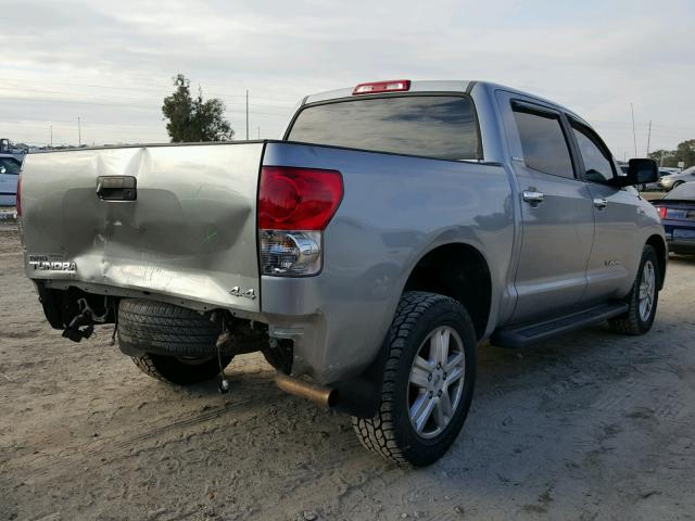 5TBDV58187S485615 - 2007 TOYOTA TUNDRA CRE GRAY photo 4