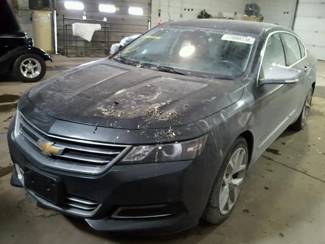 2G1165S38F9175806 - 2015 CHEVROLET IMPALA LTZ GRAY photo 2