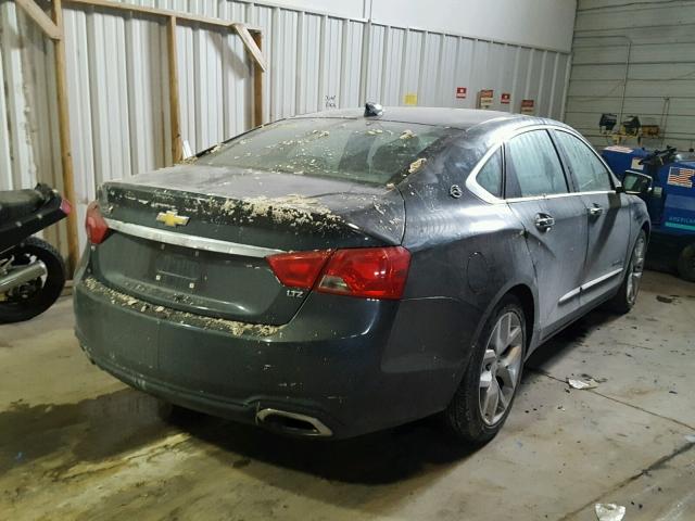 2G1165S38F9175806 - 2015 CHEVROLET IMPALA LTZ GRAY photo 4