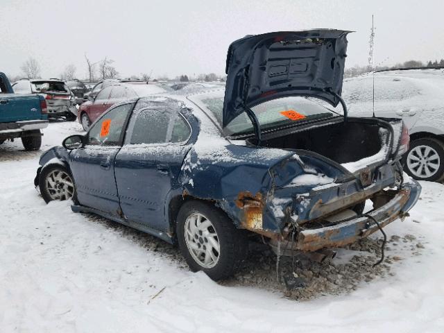 1G2NF52F83C183626 - 2003 PONTIAC GRAND AM S ლურჯი ფოტო 3