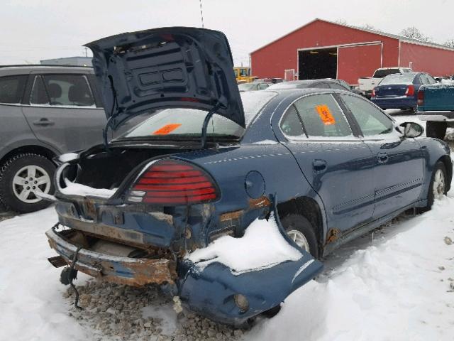 1G2NF52F83C183626 - 2003 PONTIAC GRAND AM S ლურჯი ფოტო 4