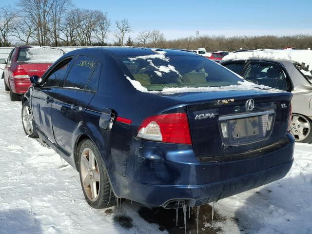 19UUA66265A065108 - 2005 ACURA TL BLACK photo 3