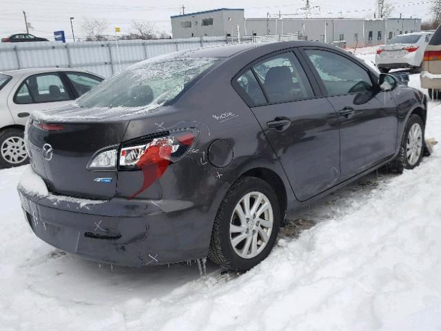 JM1BL1V71C1610063 - 2012 MAZDA 3 I GRAY photo 4