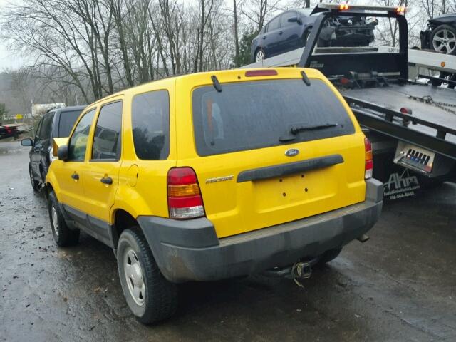 1FMYU02133KC57753 - 2003 FORD ESCAPE XLS YELLOW photo 3