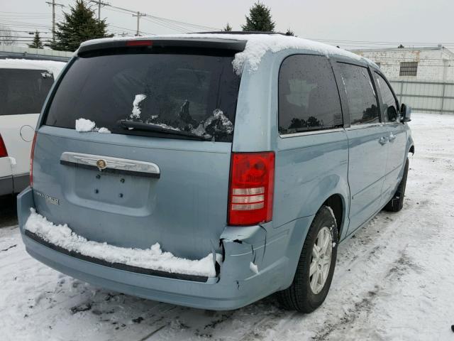 2A8HR54P38R648391 - 2008 CHRYSLER TOWN & COU BLUE photo 4