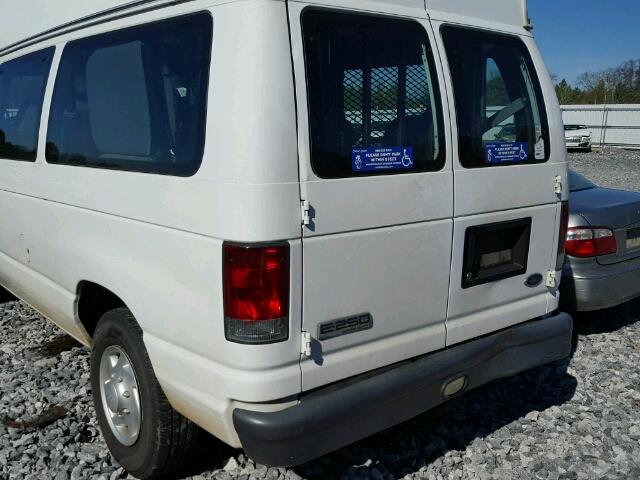 1FTNE24L57DA31917 - 2007 FORD ECONOLINE WHITE photo 9