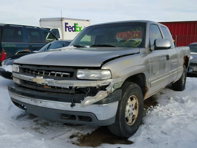 1GCEK19T4YE161050 - 2000 CHEVROLET SILVERADO GRAY photo 2