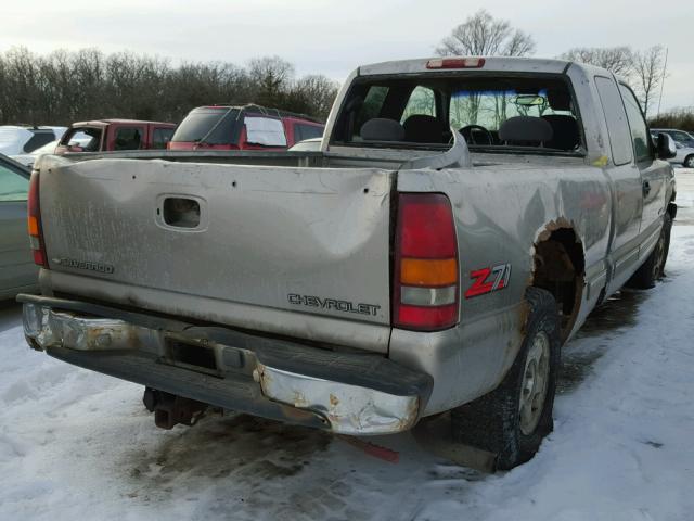 1GCEK19T4YE161050 - 2000 CHEVROLET SILVERADO GRAY photo 4