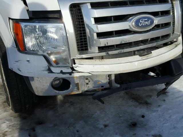 1FTEW1CM8BFB03711 - 2011 FORD F150 SUPER WHITE photo 9