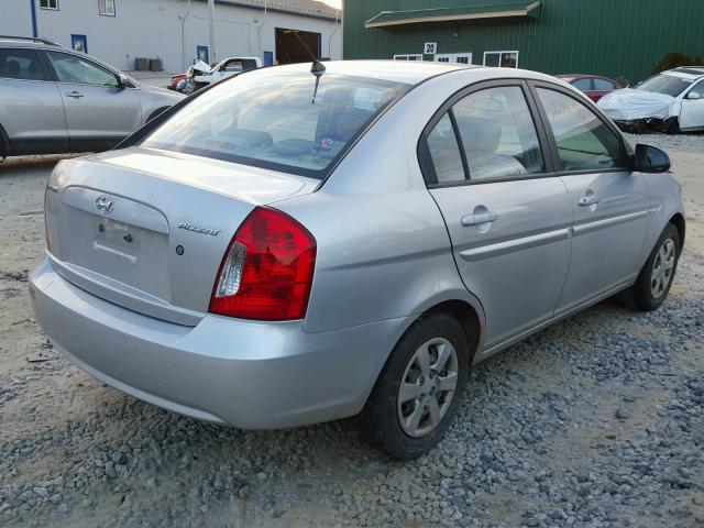 KMHCN46C66U013016 - 2006 HYUNDAI ACCENT GLS SILVER photo 4