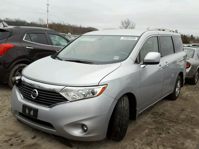 JN8AE2KP7E9104956 - 2014 NISSAN QUEST S SILVER photo 2