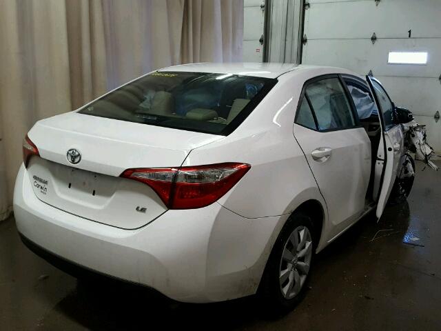 5YFBURHE0GP498816 - 2016 TOYOTA COROLLA L WHITE photo 4