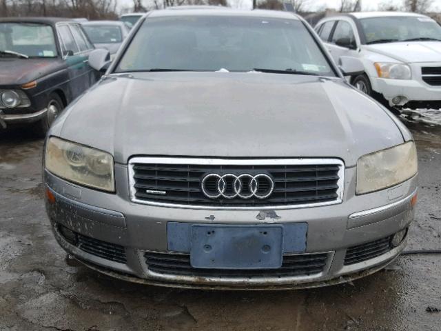 WAULL44E45N013293 - 2005 AUDI A8 4.2 QUA GRAY photo 9