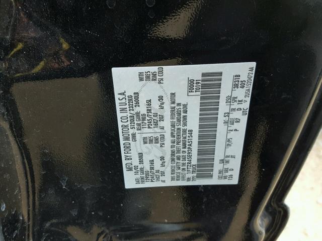 1FTZR45E93PA51548 - 2003 FORD RANGER SUP BLACK photo 10