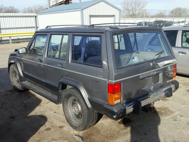 1J4FJ58L7LL198379 - 1990 JEEP CHEROKEE SILVER photo 3