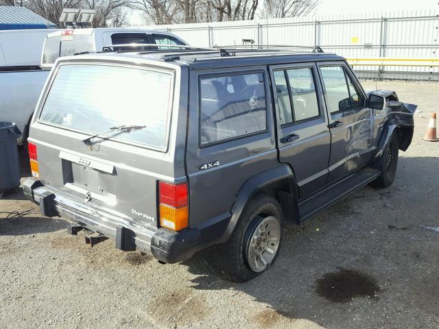 1J4FJ58L7LL198379 - 1990 JEEP CHEROKEE SILVER photo 4