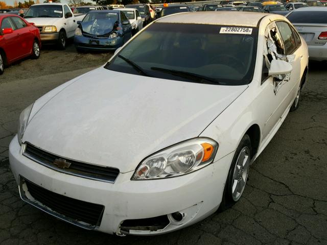 2G1WG5EK4B1155745 - 2011 CHEVROLET IMPALA LT WHITE photo 2