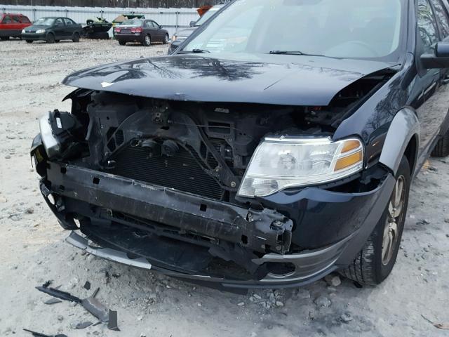 1FMDK05W78GA35495 - 2008 FORD TAURUS X S BLUE photo 9