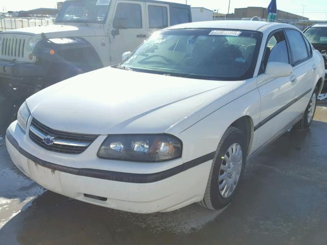 2G1WF52E329324673 - 2002 CHEVROLET IMPALA WHITE photo 2