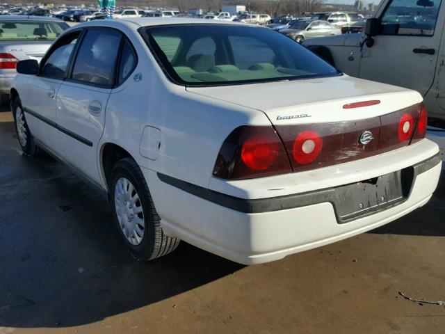 2G1WF52E329324673 - 2002 CHEVROLET IMPALA WHITE photo 3