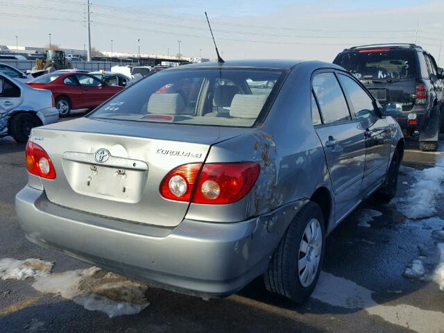 JTDBR32E132009209 - 2003 TOYOTA COROLLA CE SILVER photo 4