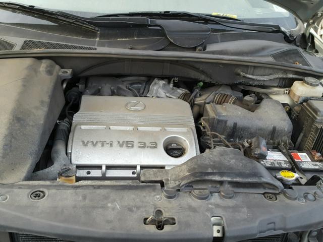 JTJHA31U750082851 - 2005 LEXUS RX 330 SILVER photo 7