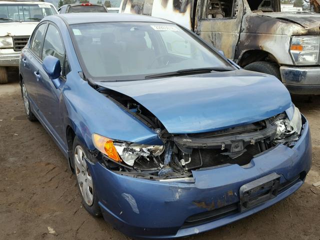 2HGFA16586H510957 - 2006 HONDA CIVIC LX BLUE photo 1