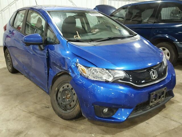 3HGGK5H89FM787098 - 2015 HONDA FIT EX BLUE photo 1