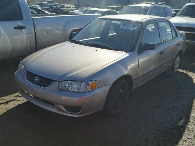 2T1BR12E11C497032 - 2001 TOYOTA COROLLA TAN photo 2