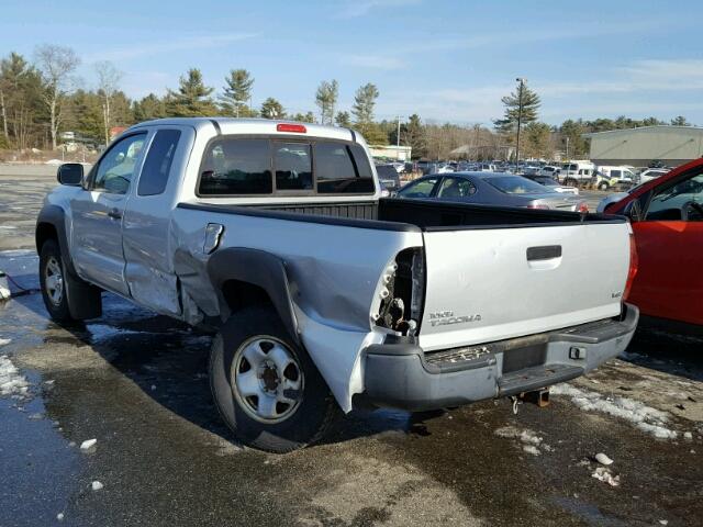 5TEUU42N67Z397214 - 2007 TOYOTA TACOMA ACC SILVER photo 3