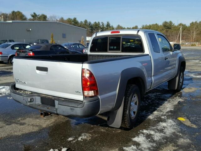 5TEUU42N67Z397214 - 2007 TOYOTA TACOMA ACC SILVER photo 4