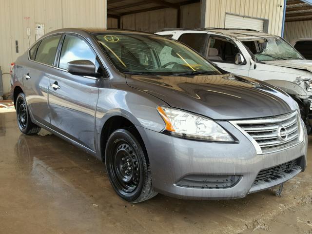 3N1AB7AP9FY341921 - 2015 NISSAN SENTRA S GRAY photo 1