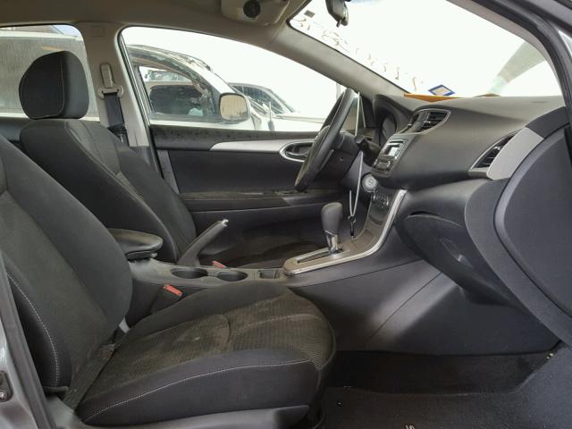 3N1AB7AP9FY341921 - 2015 NISSAN SENTRA S GRAY photo 5