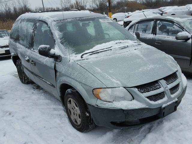 1D4GP25353B106769 - 2003 DODGE CARAVAN SE GREEN photo 1