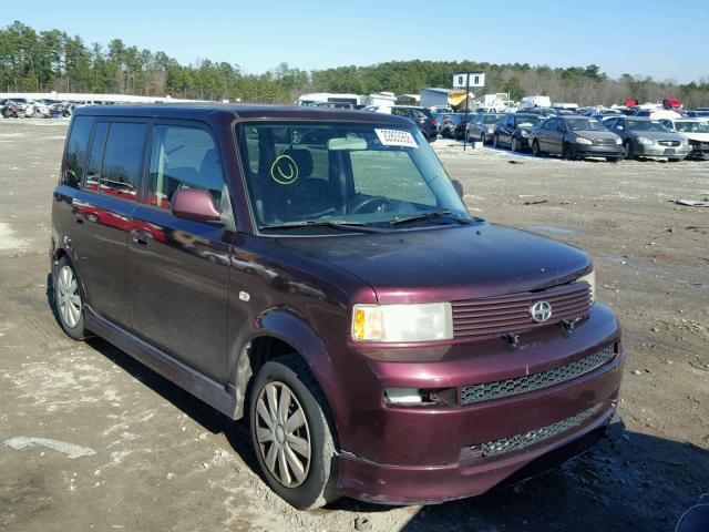 JTLKT324954004828 - 2005 TOYOTA SCION XB BURGUNDY photo 1