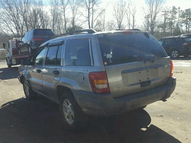 1J4GW48S01C673021 - 2000 JEEP CHEROKEE GRAY photo 3