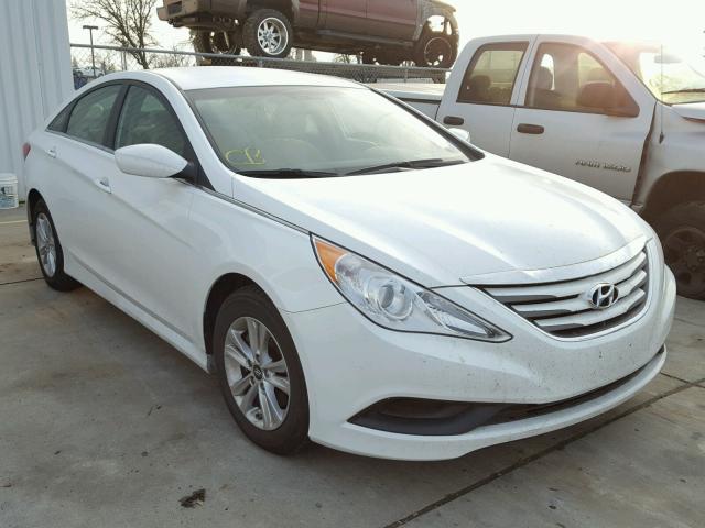 5NPEB4AC9EH927279 - 2014 HYUNDAI SONATA GLS WHITE photo 1